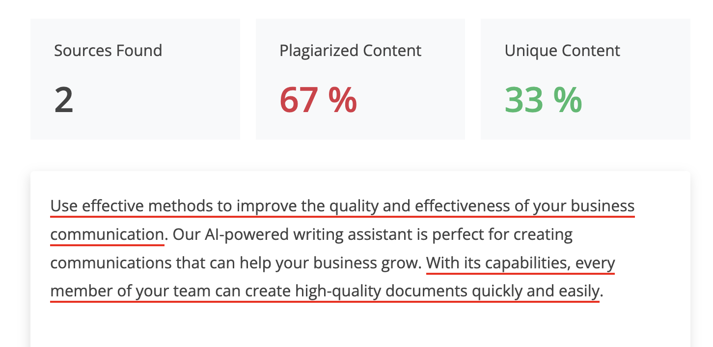 Plagiarism Checker Free