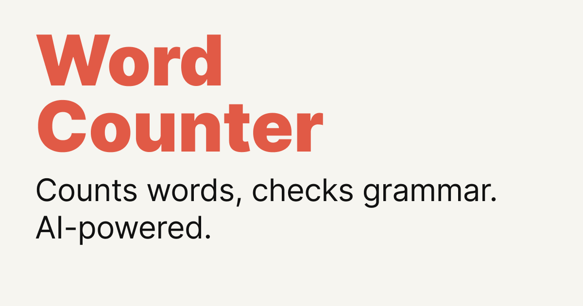 Word Counter